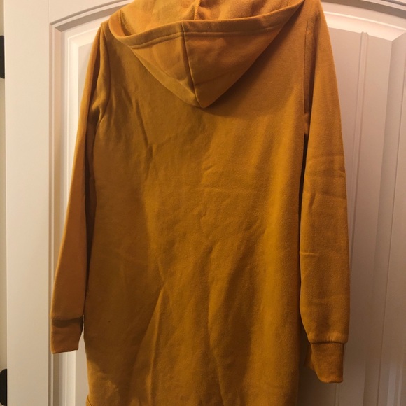 Oversized Mustard Yellow Hoodie - Picture 2 of 2